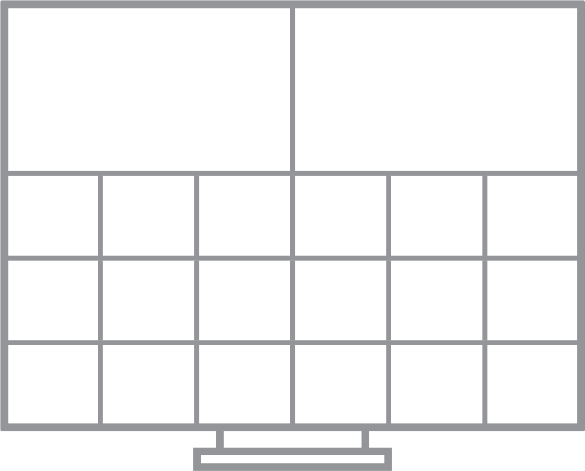 2D diagram of Composite and Cememts custom-fit organizer. 