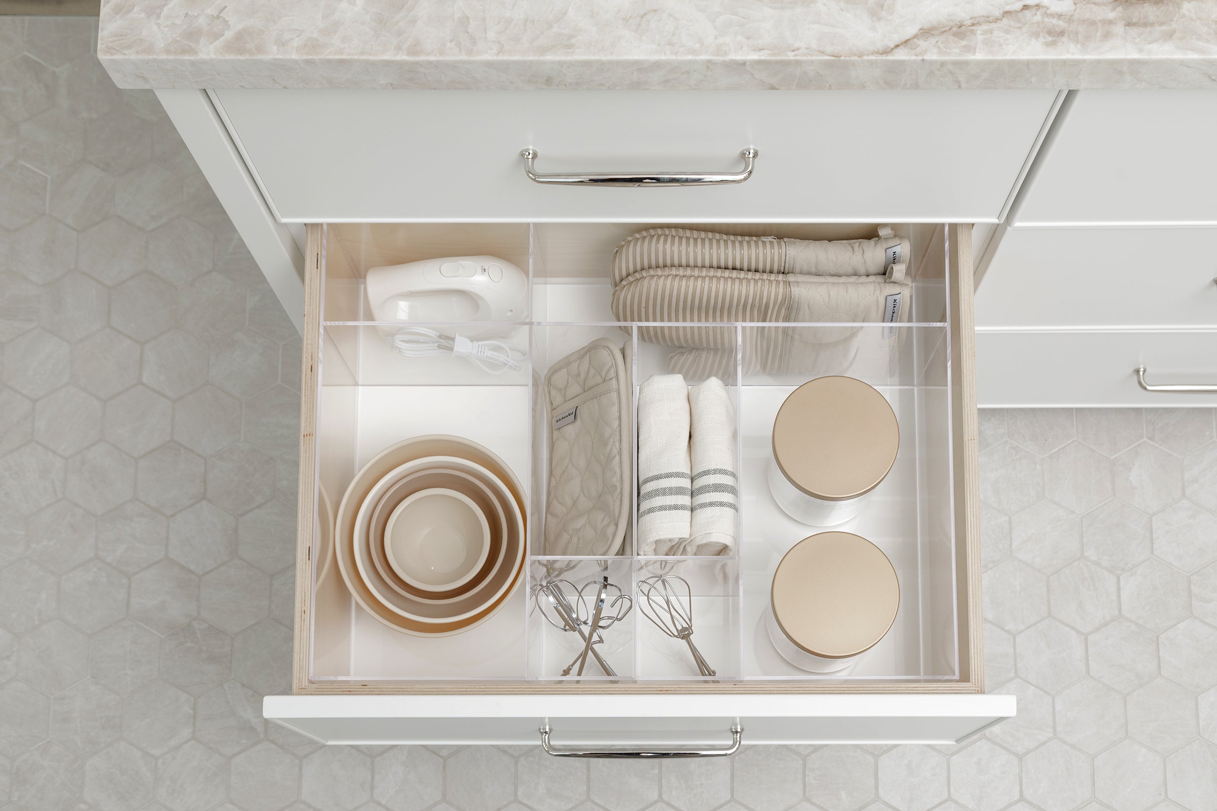 Deep Drawer Organizer for Kitchen & Bath