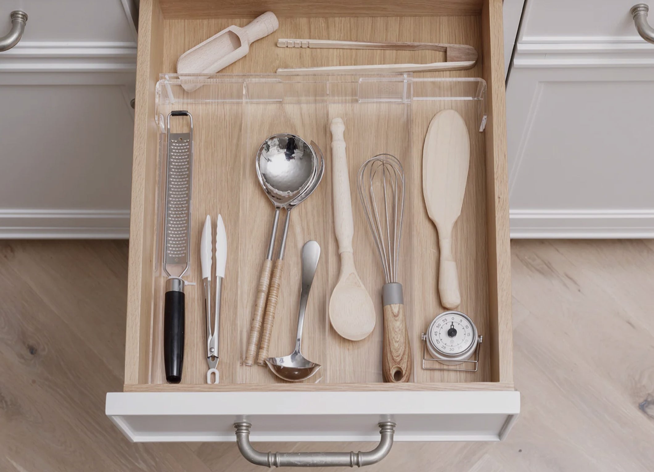 Expandable Ziplock Bag Drawer Organizer - Salt by Sabrina