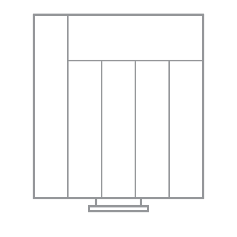 Utensil & Serveware Organizer 2D Image